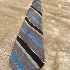 Grey Blue Ziptie by Viscount Tie